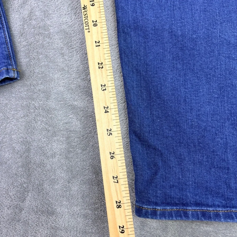LOFT‎  Womens 14 36x29 The Girlfriend Straight Leg Blue Jeans Stretch Casual